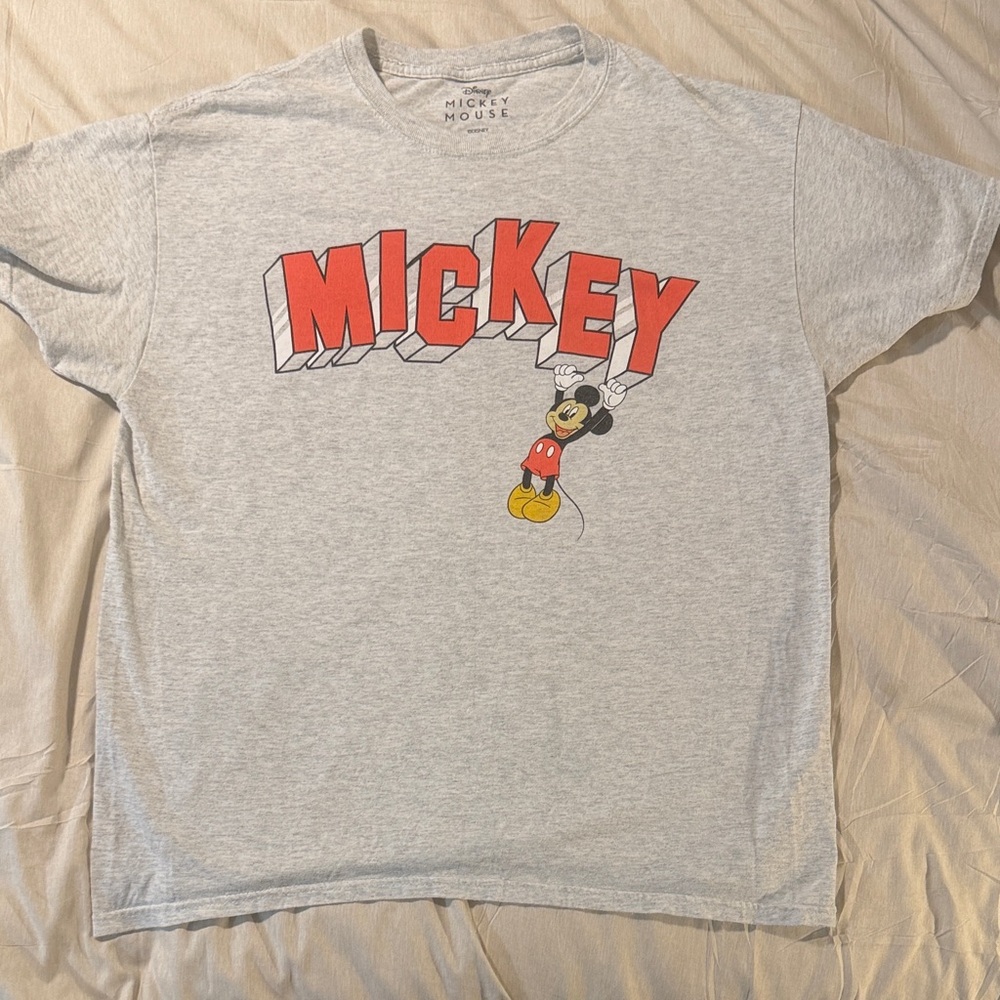 Gray Mickey Mouse T-Shirt